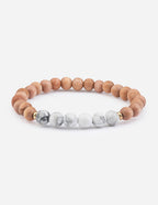 Elevated Faith Christian Jewelry Bracelet featuring natural wood and marble beads for a stylish look