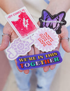 Collection of Christian Stickers featuring inspirational designs and messages for faith-based expressions