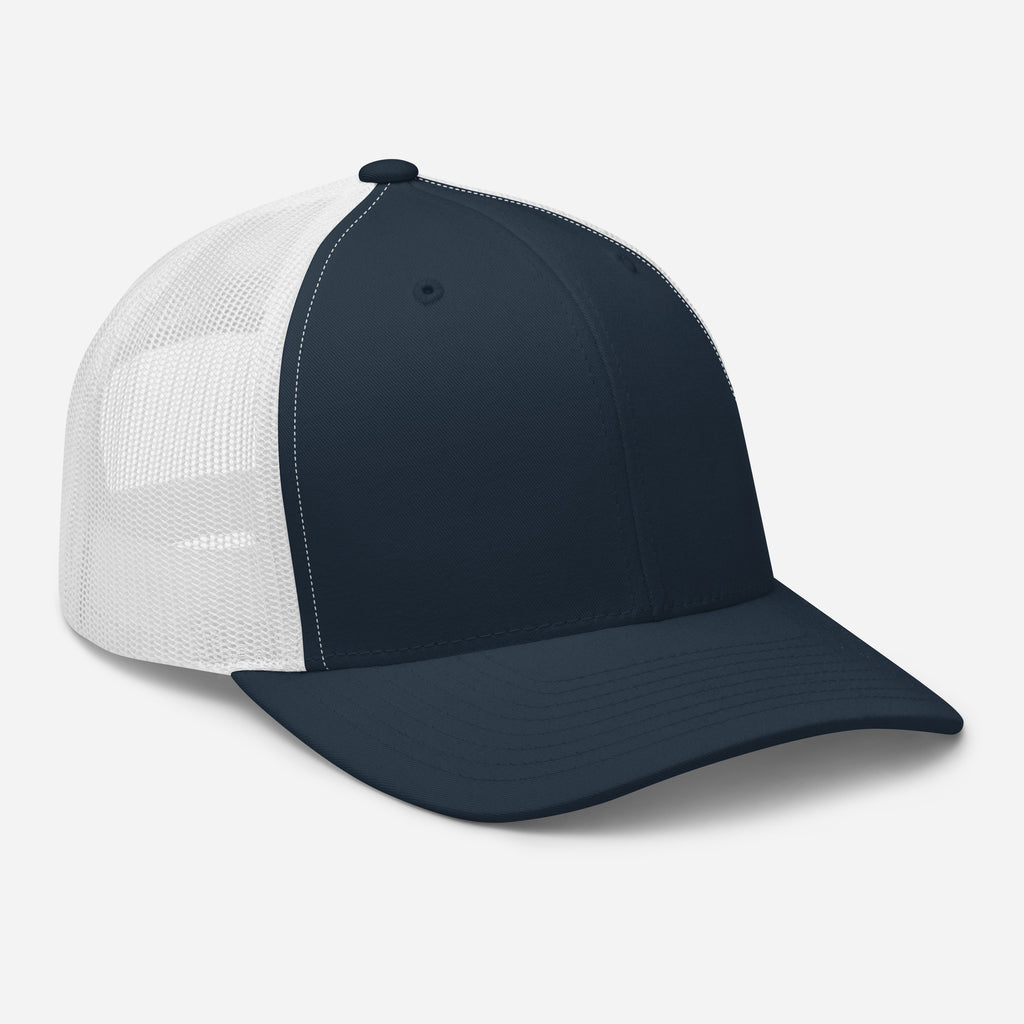 Navy Christian Embroidered Hat with Mesh Back for Comfortable Wear and Style