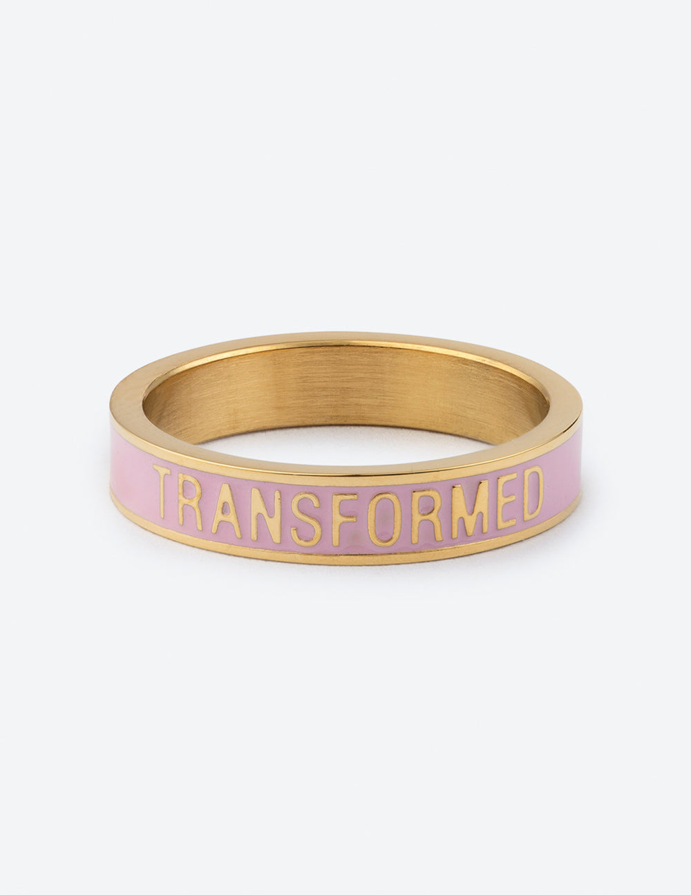Elevated Faith Transformed Ring in Gold and Pink, perfect Christian Jewelry for daily inspiration