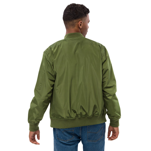 Just God Embroidered Premium recycled Unisex bomber jacket, Christian Jacket