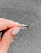 Silver Elevated Faith Ring with Cross and 'Promise' engraving, perfect Christian Jewelry accessory