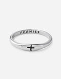 Silver Promise Ring with Cross Design from Elevated Faith, perfect for Christian Jewelry enthusiasts