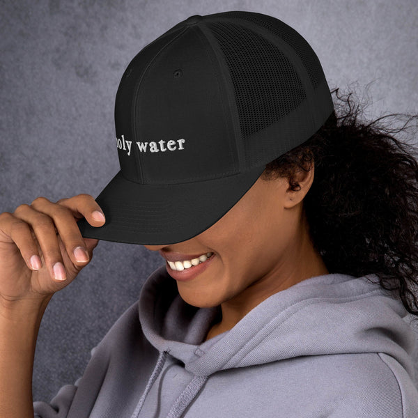 Holy Water Embroidered Trucker Hat, The Belonging Company