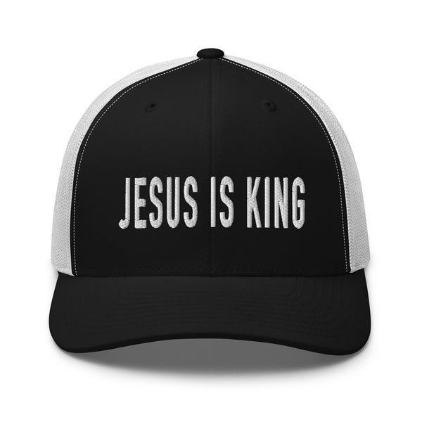 Jesus Is King Embroidered Trucker Cap, Trucker Hat