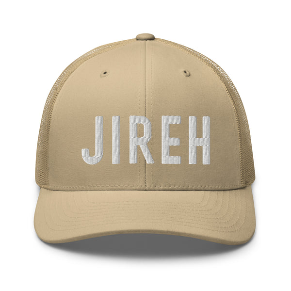 JIREH 3d Puff Embroidered Trucker Cap