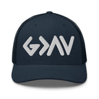 Navy Christian Embroidered Hat with Stylish Logo Design for Everyday Wear