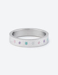 Elevated Faith ring featuring colorful stars, perfect piece of Christian Jewelry for everyday wear