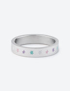 Elevated Faith ring featuring colorful stars, perfect piece of Christian Jewelry for everyday wear