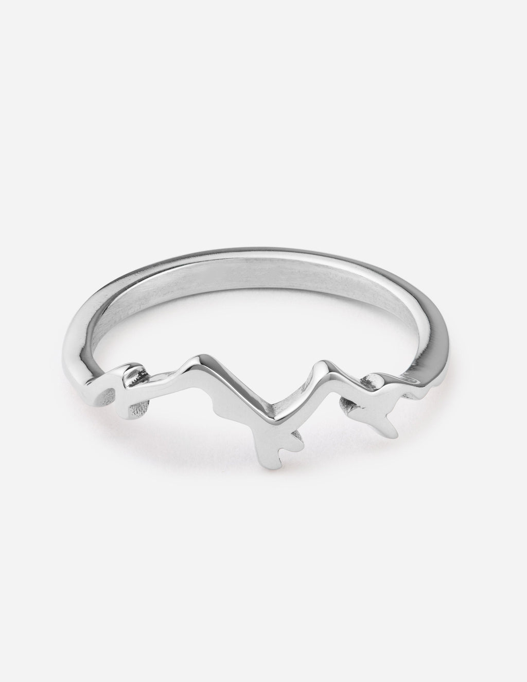 Elevated Faith Christian Jewelry Silver Ring with Faith Symbol Design