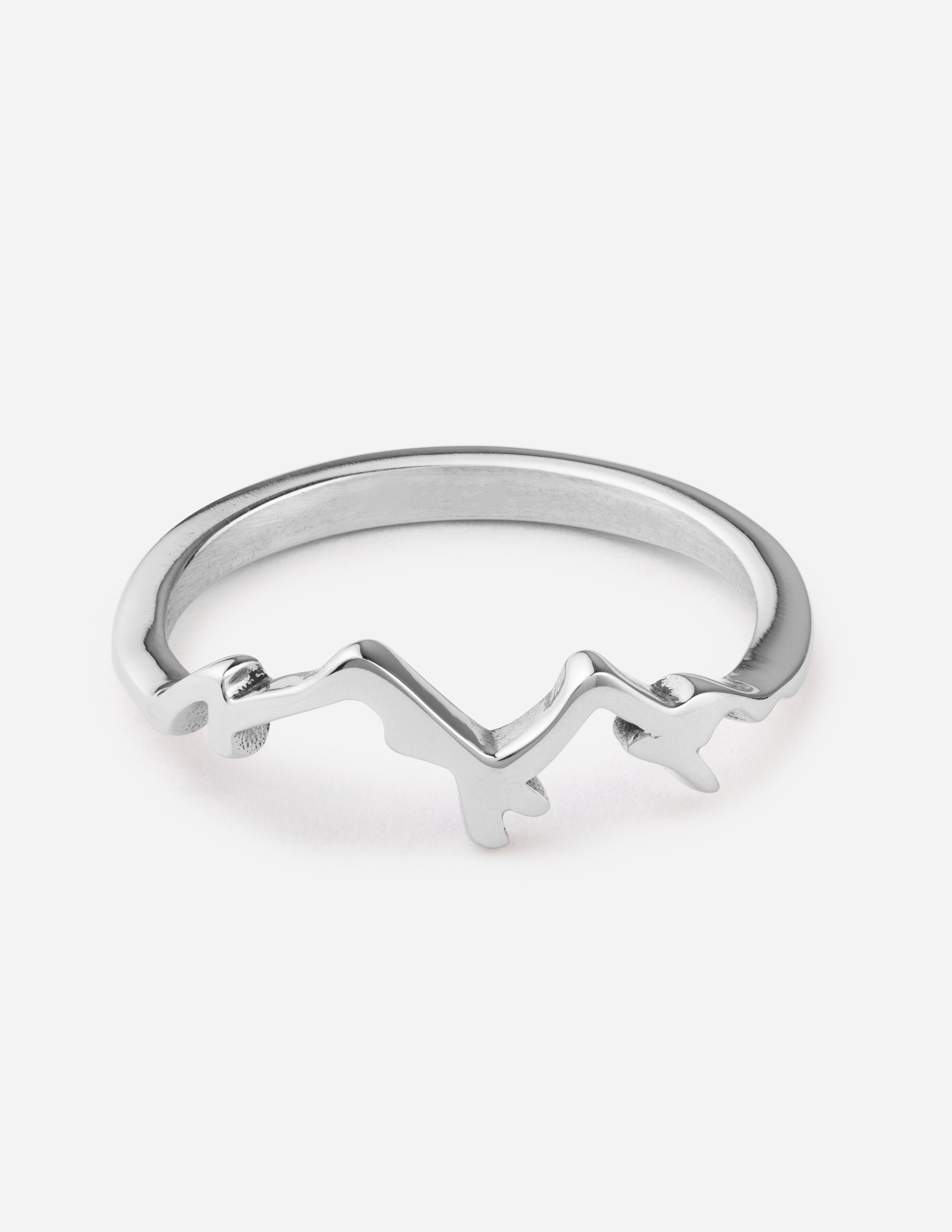 Elevated Faith Christian Jewelry Silver Ring with Faith Symbol Design