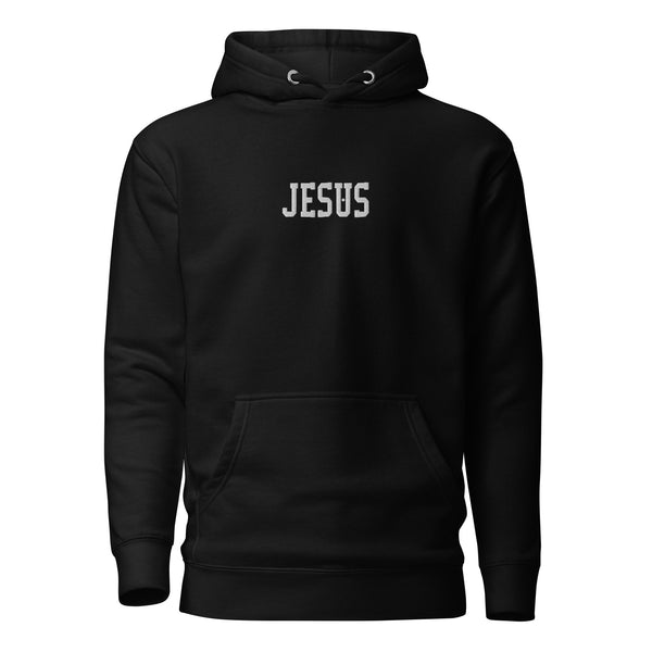 Jesus Center Embroidered Unisex Hoodie, Christian Hoodie