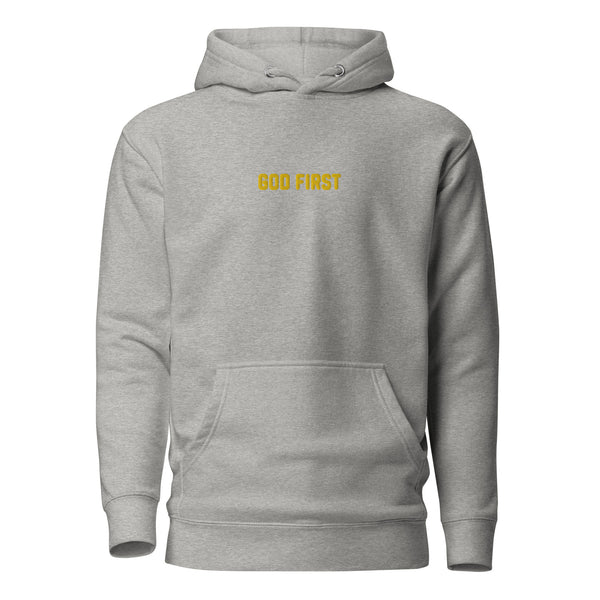 God First y/Center Embroidered Unisex Hoodie