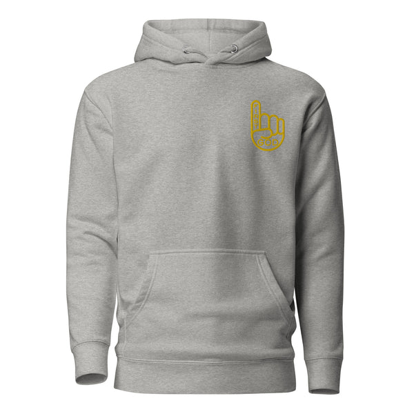 God First Gold Embroidered Unisex Hoodie, Christian Hoodie