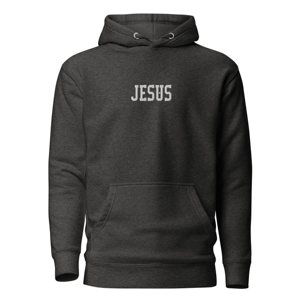 Jesus Center Embroidered Unisex Hoodie, Christian Hoodie