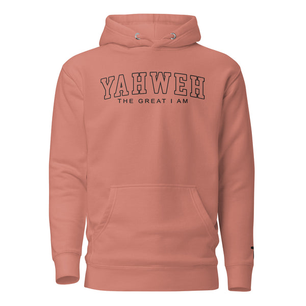 Yahweh Embroidered Unisex Hoodie, The Great I Am, Christian Hoodie