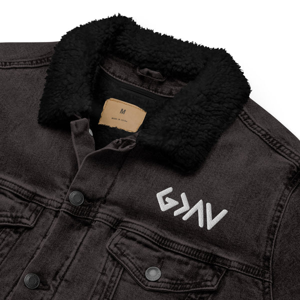 God Greater Than The Highs and Lows Embroidered Unisex denim sherpa jacket, Christian Jacket