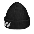 Black Christian Beanie with a stylish folded cuff for warmth and comfort