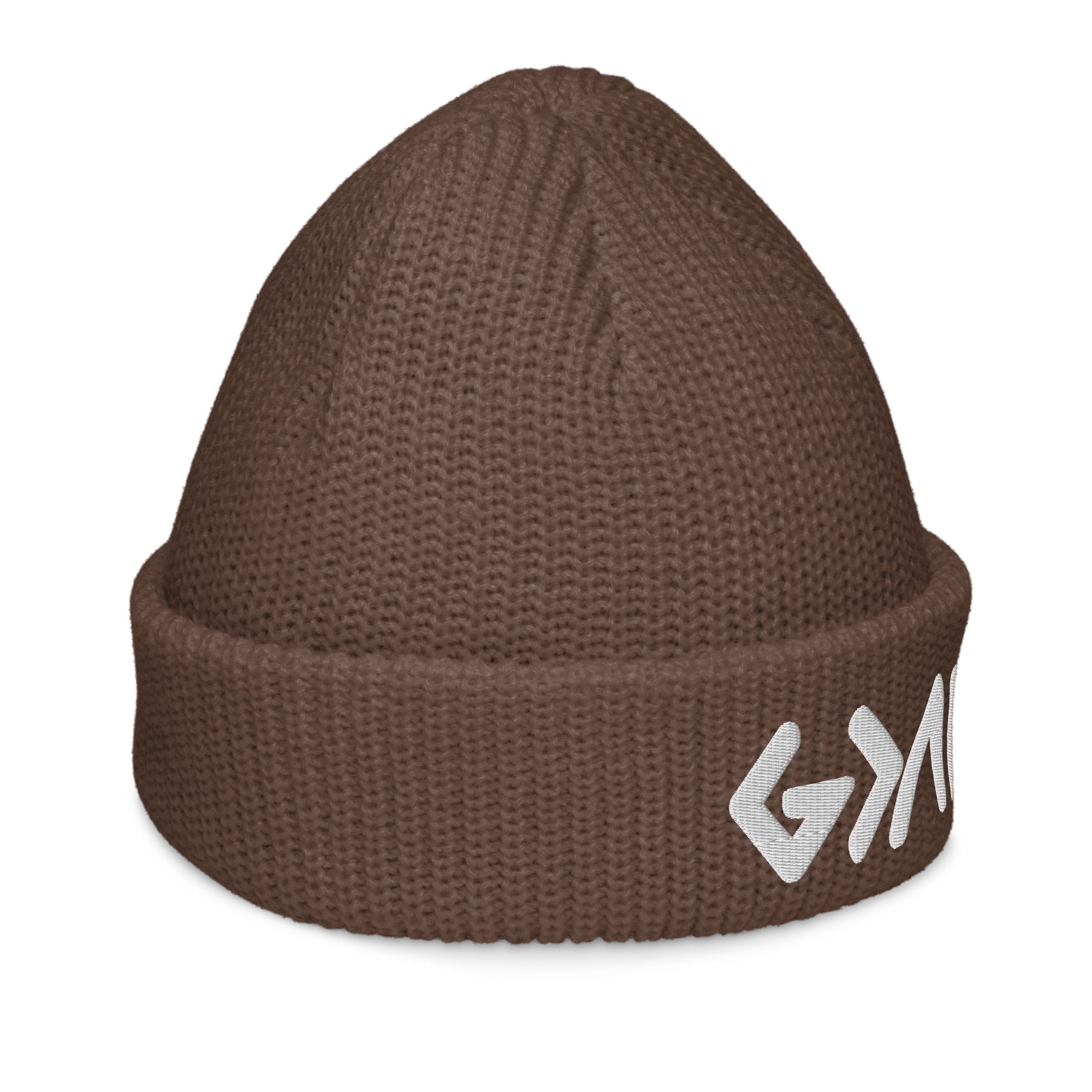 Brown Christian Beanie with a Folded Cuff and Stylish Design by Rep The One