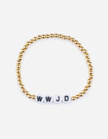 WWJD Gold Letter Bracelet