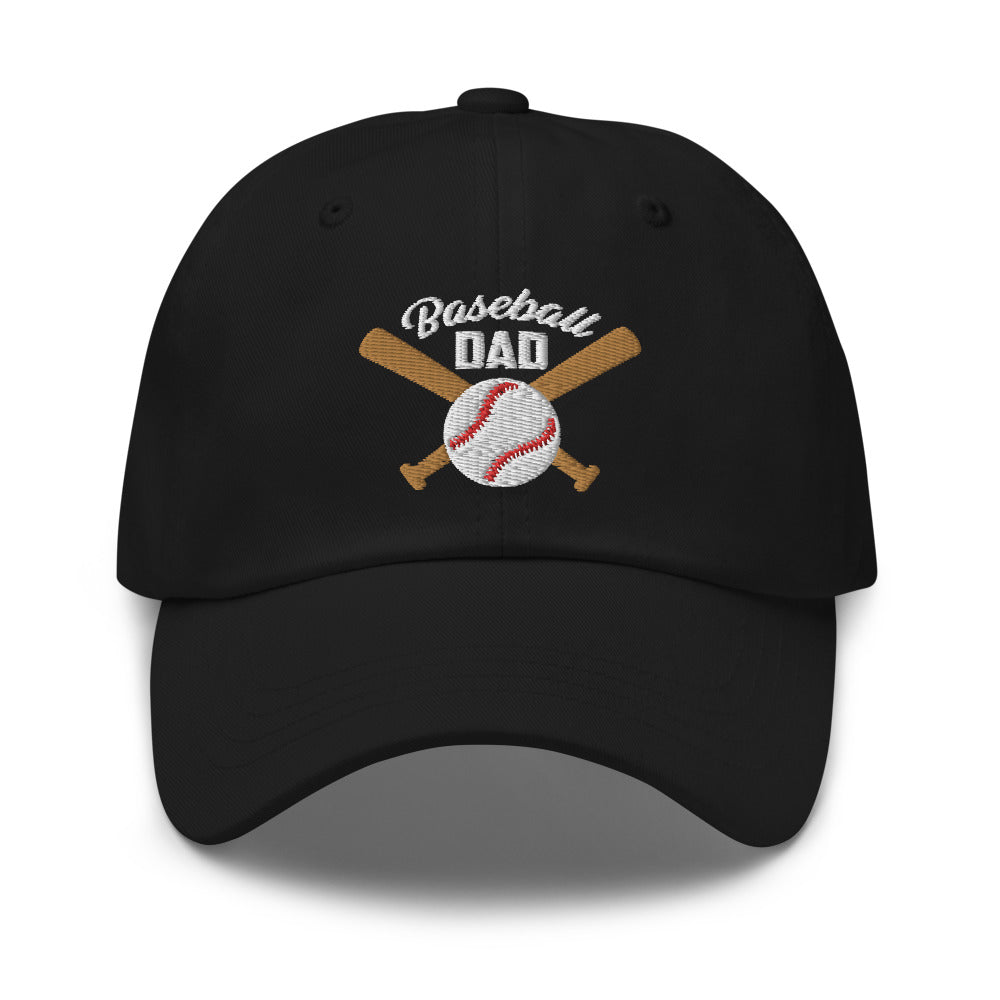 Baseball Dad Embroidered Dad hat, Baseball bat