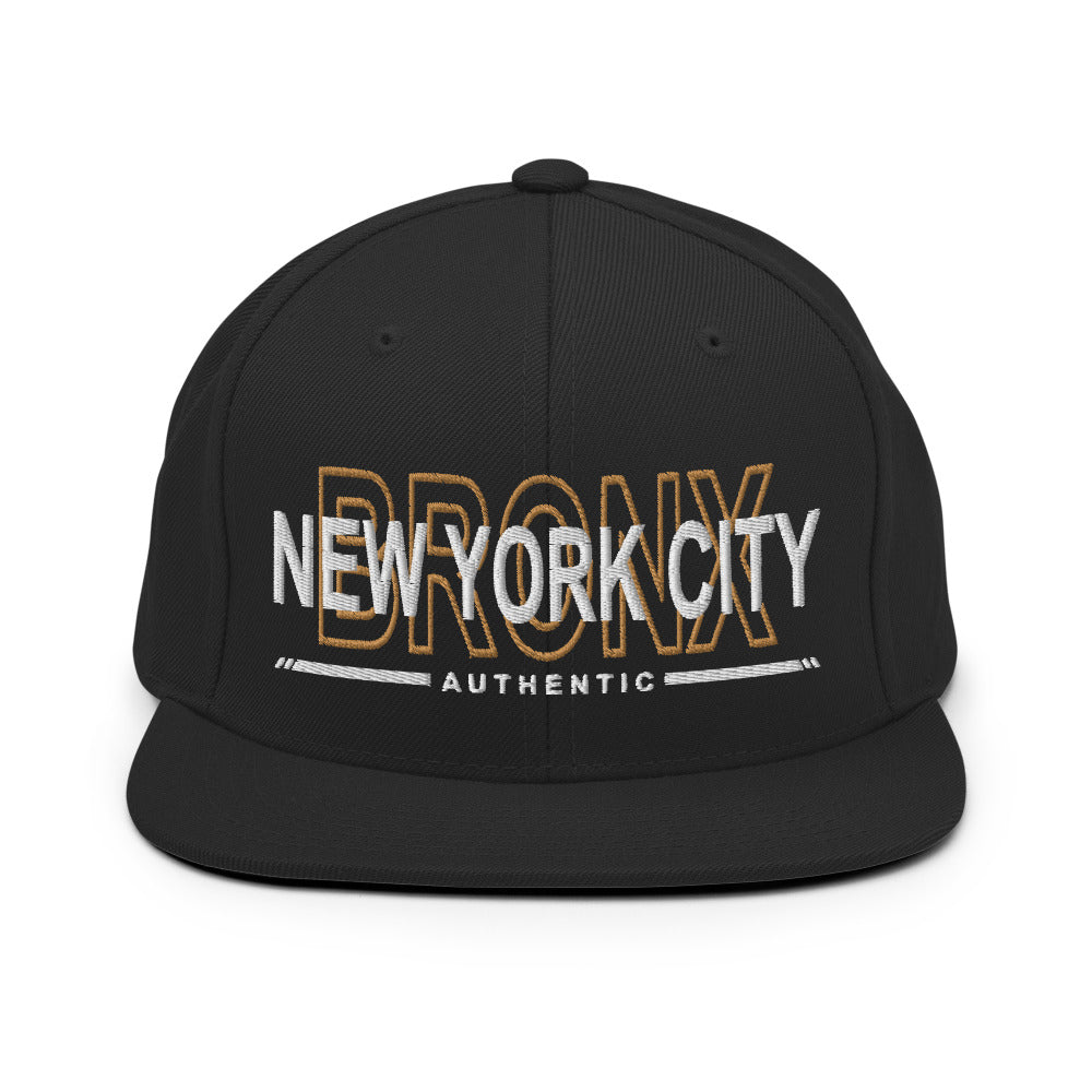 New York City Bronx Embroidered Snapback Hat, NYC