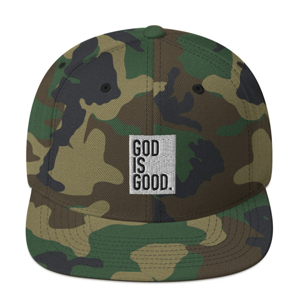 God Is Good - Embroidered with White and Black Thread - Christian Hat