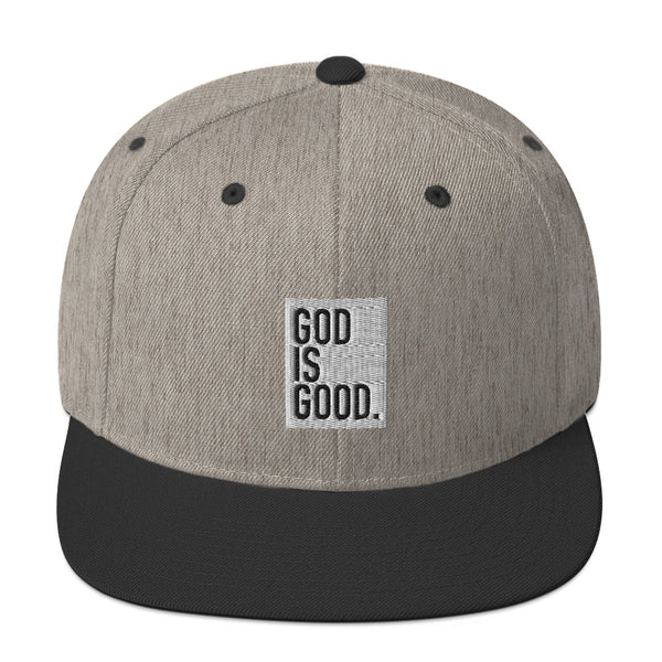 God Is Good - Embroidered with White and Black Thread - Christian Hat