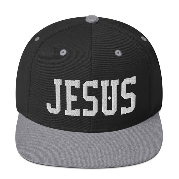 Jesus w/Diamond, White Thread Embroidered - Christian Hat