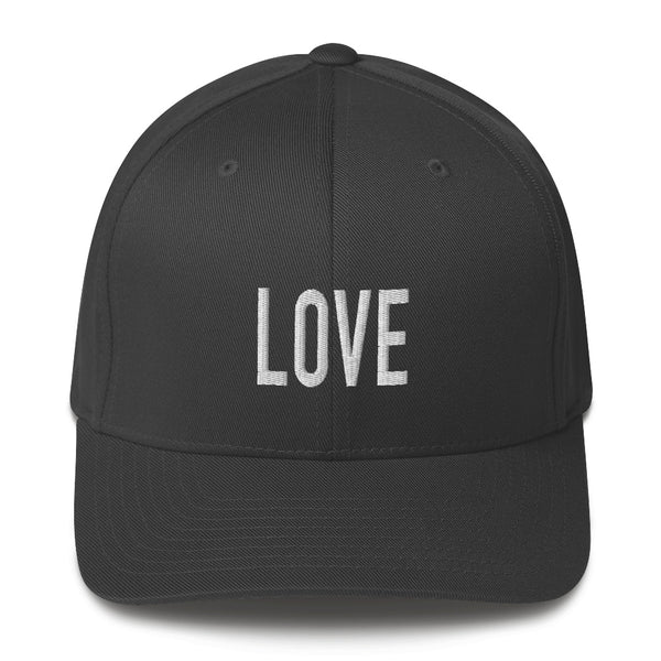 Love Structured Twill Christian Hat 3D Puff Print