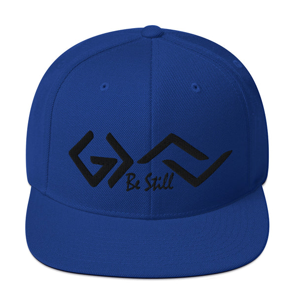 Be Still and Know God Is Greater Than Highs and Lows, Black Thread Embroidered - Christian Hat