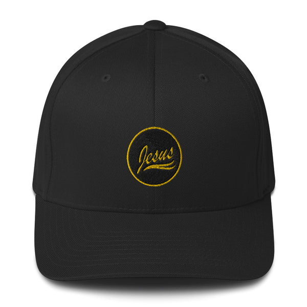 Circled Jesus Christian Structured Twill Cap - Christian Hat
