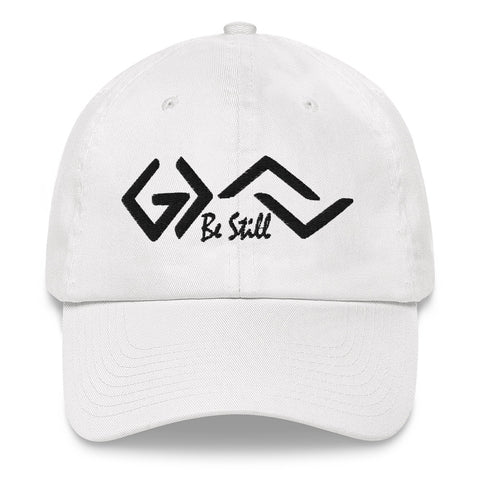 Be Still and Know, God Is Greater Than Highs and Lows, Black Thread Embroidered - Christian Hat