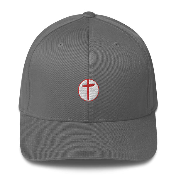 Circled Cross Structured Twill Christian Hat