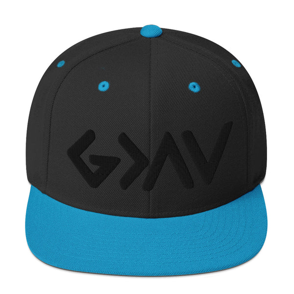 God Greater Than Highs and Lows, 3d Puff Black Thread Embroidered - Christian Hat