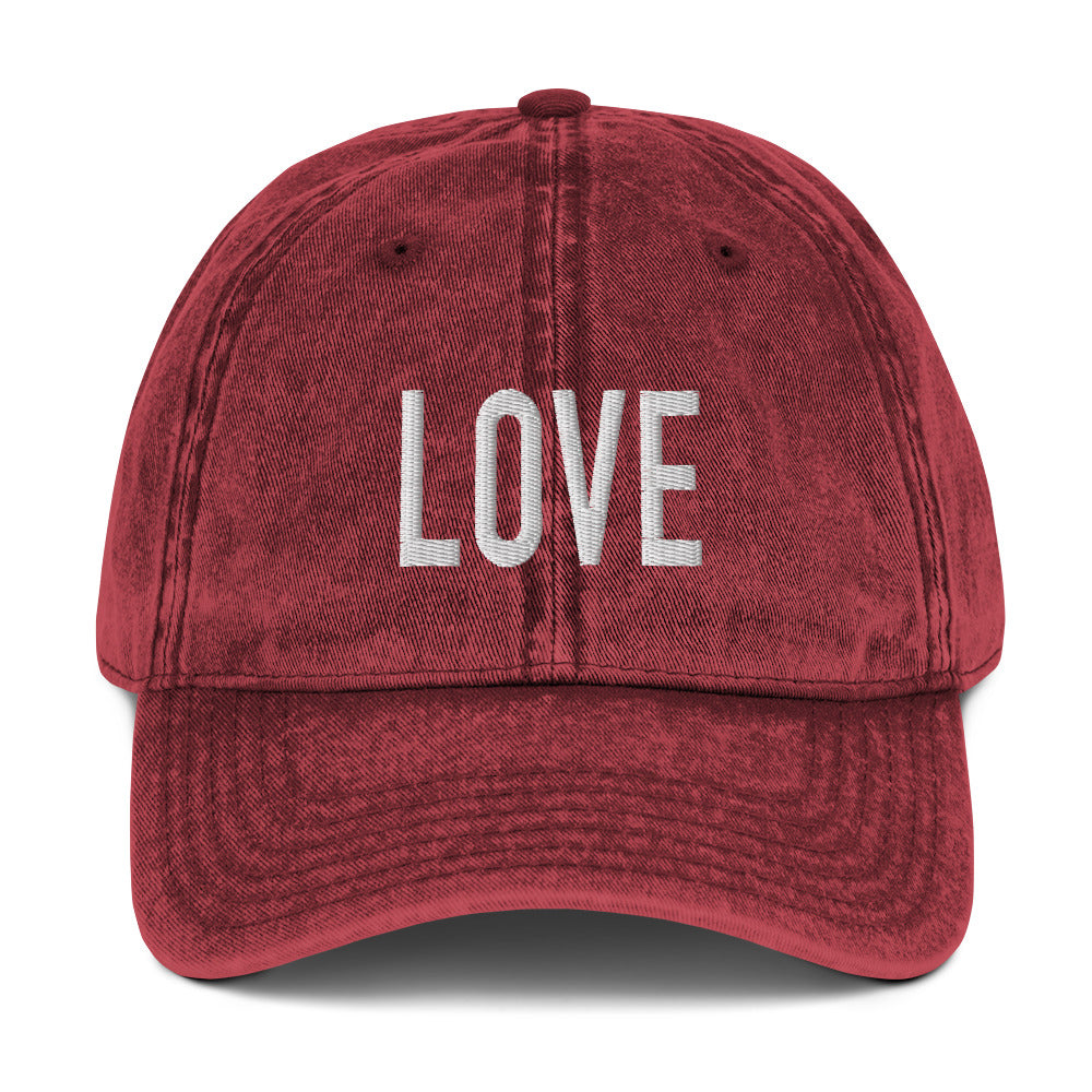 Love Vintage Cotton Twill Christian Hat