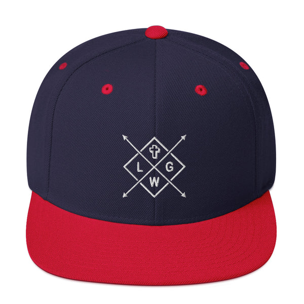 Let God Work Boxed Snapback Embroidered Hat - Christian Hat