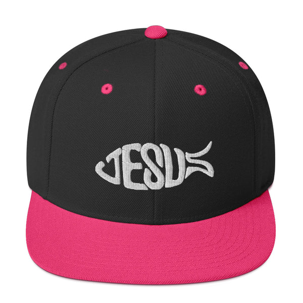 jesus Type Font Snapback Christian Hat