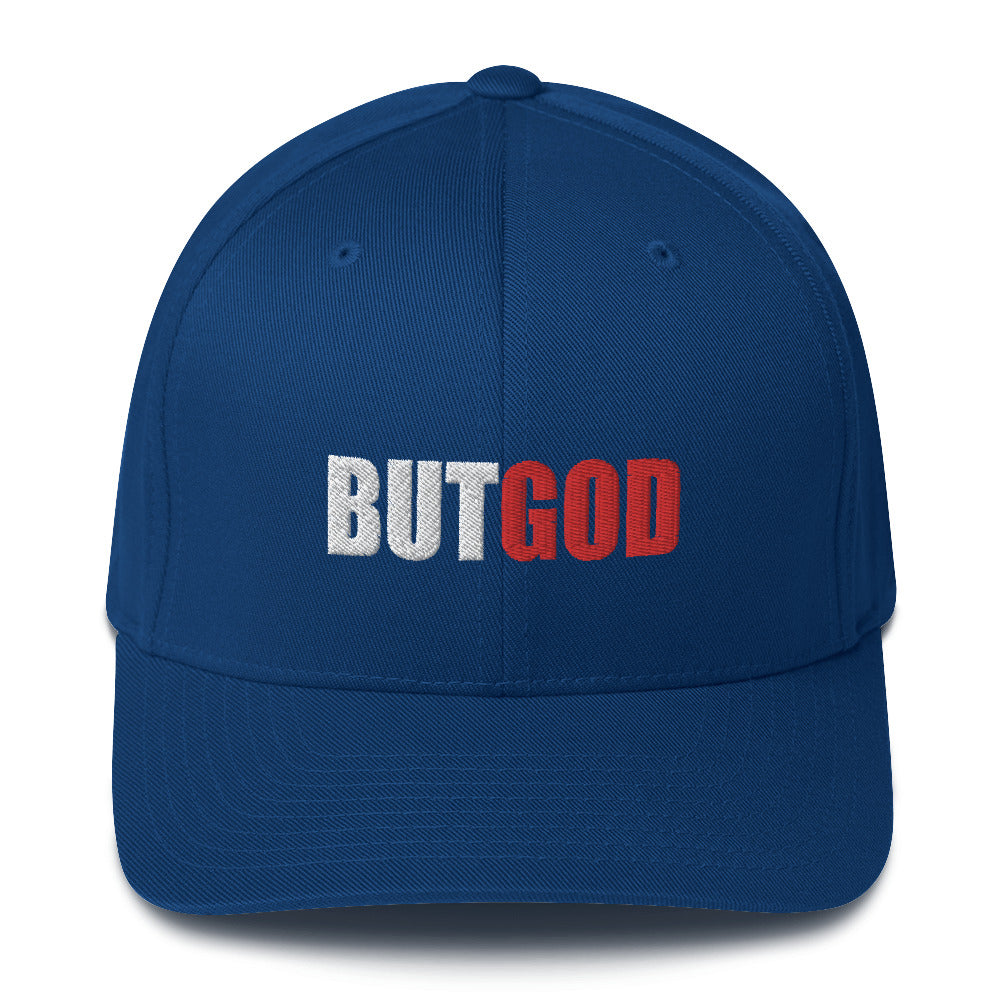 But God Structured Twill Christian Hat 3D Puff Print
