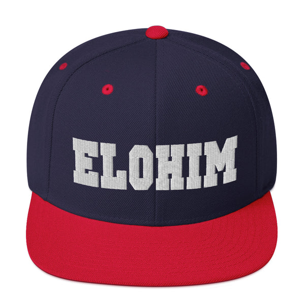 Elohim Is the Almighty God (W) Embroidered Snapback Hat - Christian Hat