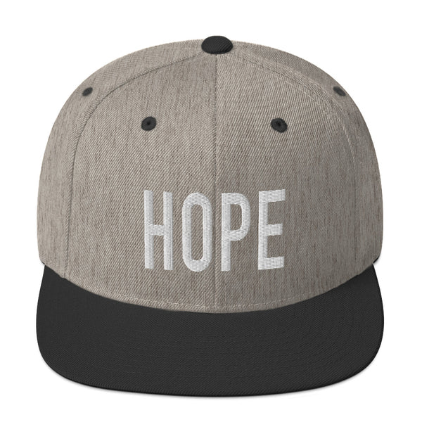 Hope Snapback Christian Hat 3D Puff Print