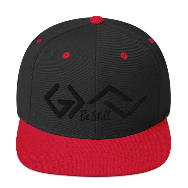 Be Still and Know God Is Greater Than Highs and Lows, Black Thread Embroidered - Christian Hat