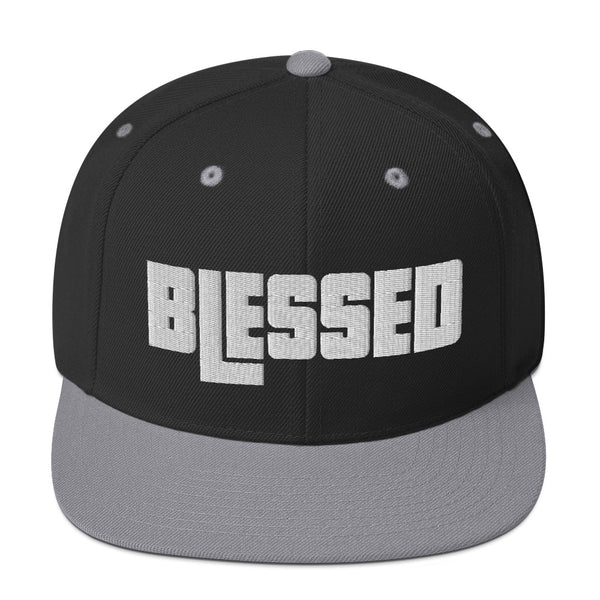 Blessed Snapback Christian Hat 3D Puff Embroidered Print, Christian Apparel