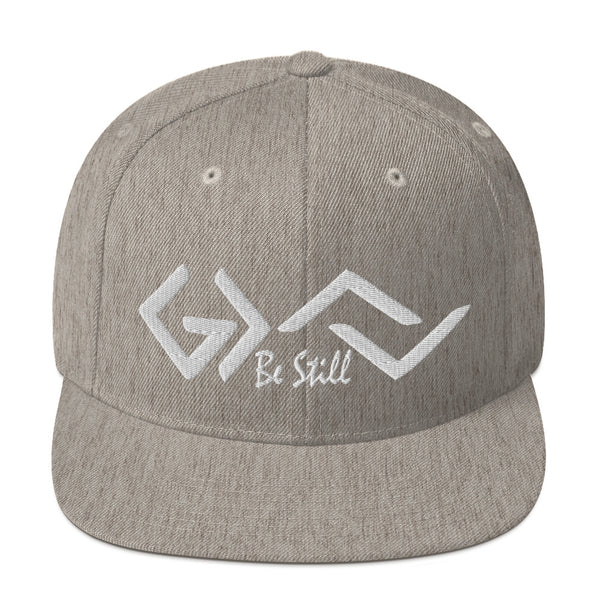 Be Still and Know, God Greater Than Highs and Lows, White Thread Embroidered - Christian Hat
