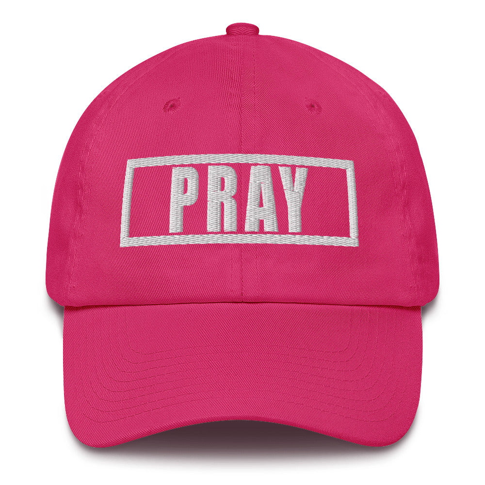 Pray Cotton Christian Hat 3D Puff Print