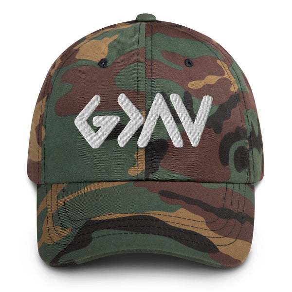 God Is Greater Than Highs and Lows Dad hat 3d Puff White Thread - Christian Hat