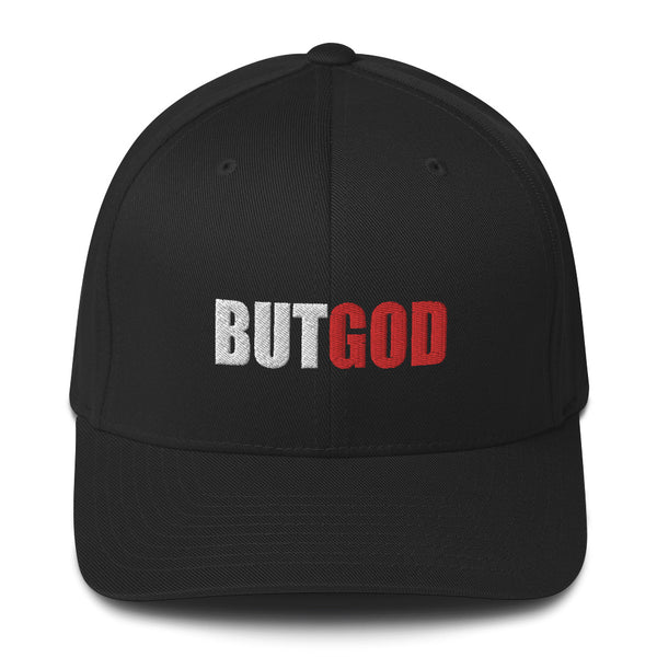 But God Structured Twill Christian Hat 3D Puff Print