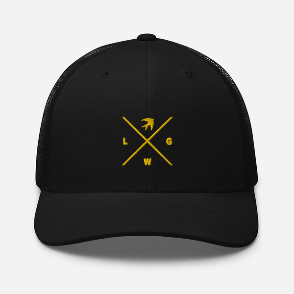 Let God Work y/ Embroidered Trucker Cap - Christian Hat