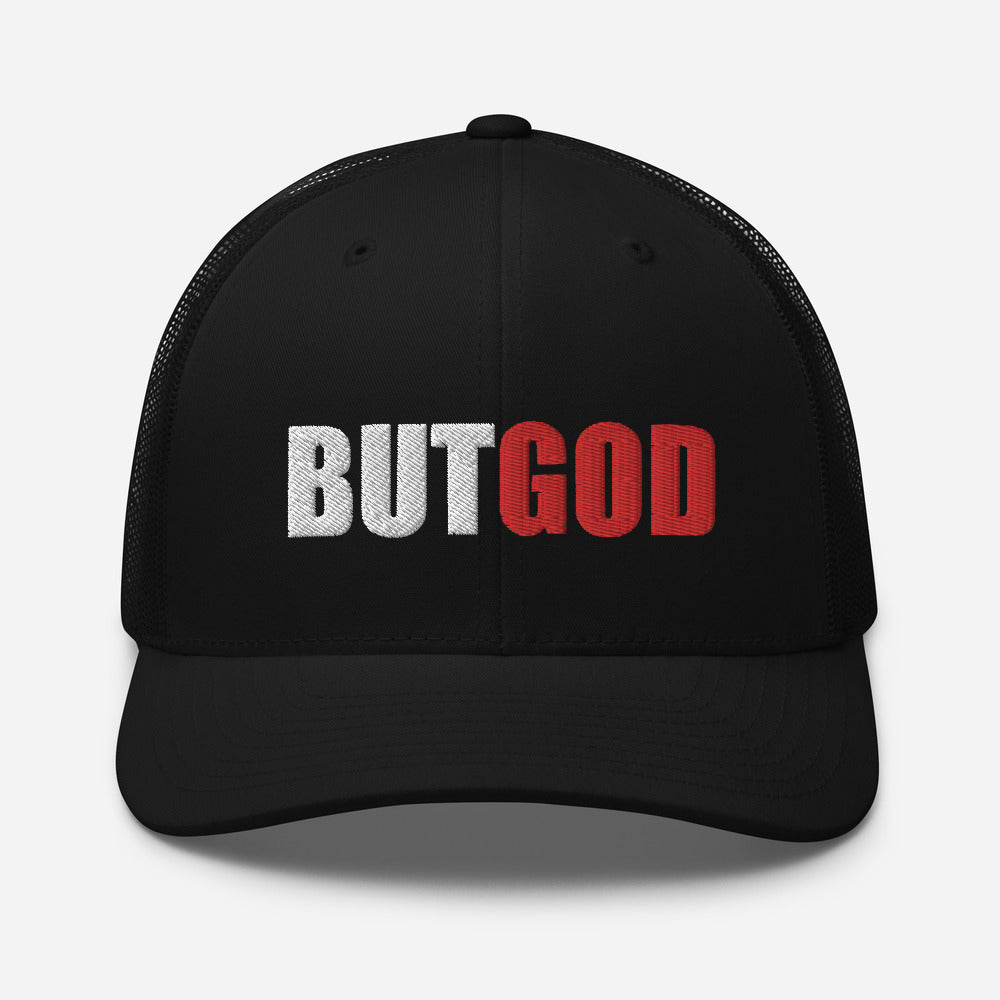 But God Embroidered Trucker Cap - Christian Hat