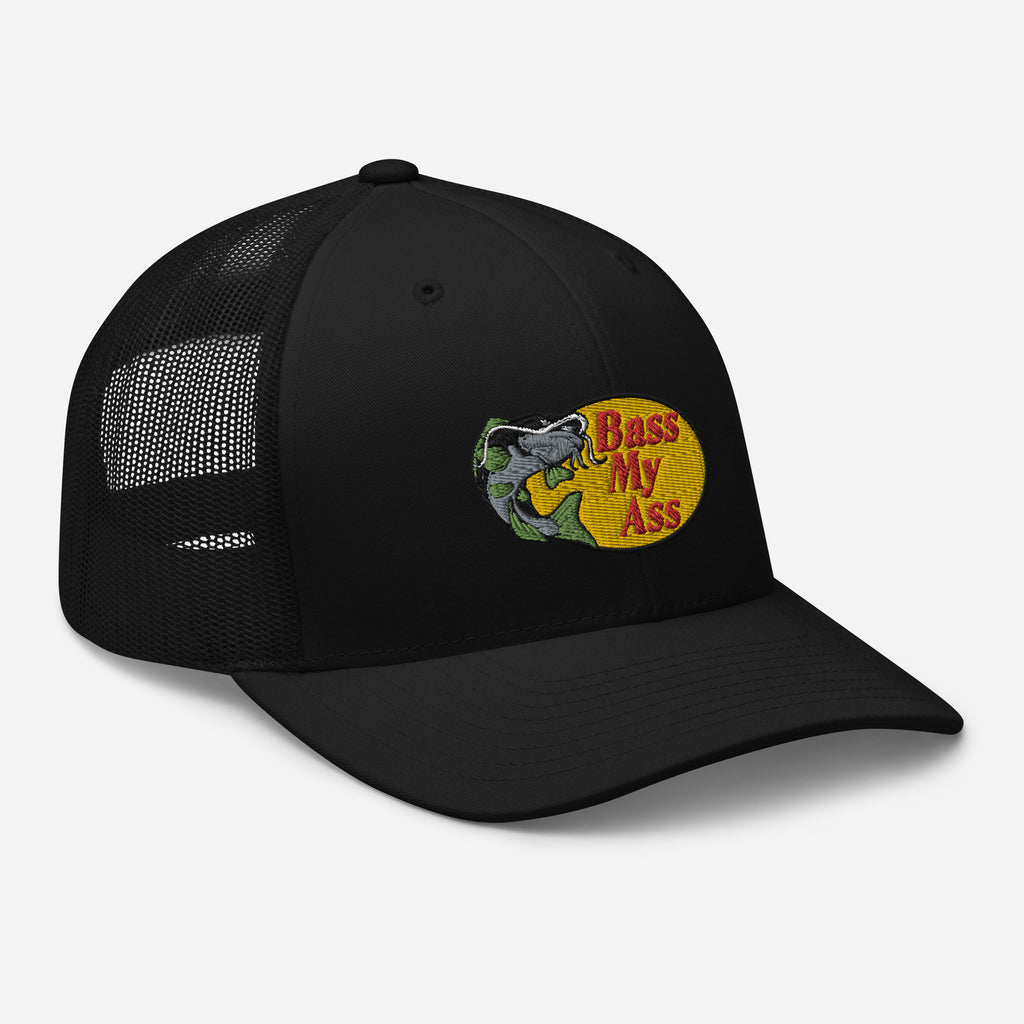 Bass My Ass Embroidered Trucker Hat, Bass Pro Shop Hat, Fishing Hat, C –  RepThe1 Apparel and Accessories